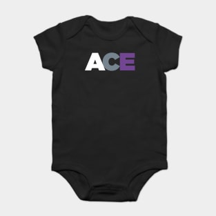 ACE - Asexual Pride Flag Colors Baby Bodysuit